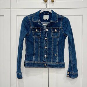 Kate Spade Denim Jacket XS Gold Buttons